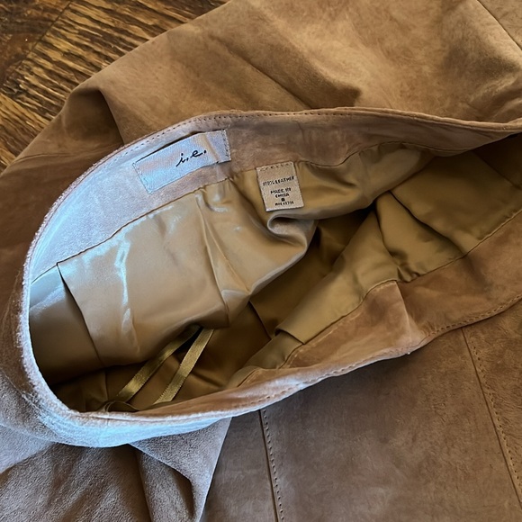 Tan leather skirt - Picture 4 of 5